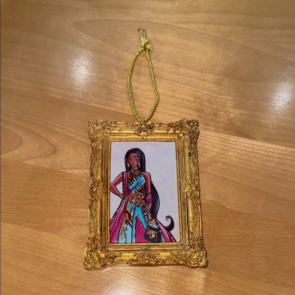 Disney store designer collection Jasmine gold Frame ornament